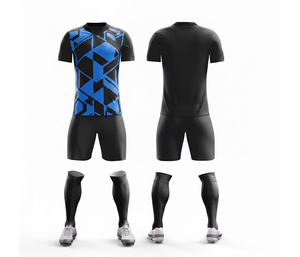 Uniforme de Fútbol Profesional Sublimado – Conjunto Completo de Fútbol |   Tallas para Hombres, Mujeres y Jóvenes |   Ropa Deportiva Ligera de Secado Rápido para Entrenamiento - Product Image 4