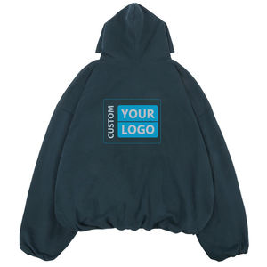 เสื้อฮู้ดดี้โอเวอร์ไซส์สั่งทำพิเศษสำหรับผู้ชาย คุณภาพหรูหรา เนื้อผ้าหนา ทรงโอเวอร์ไซส์แบบ unisex ทรงบ็อกซี่  แบบยาวพิเศษ ไซส์พลัส - Product Image 4