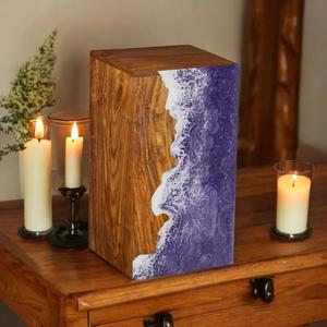 การออกแบบรูปคลื่นทะเลโกศทำมือชิงชัน - Product Image 2