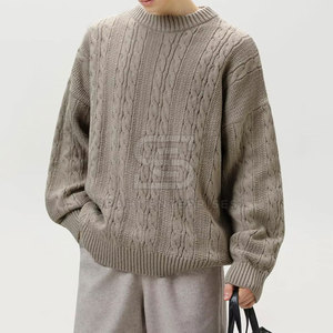 Pulls en tissu doux pour hommes, style pull-over, vêtements chauds pour l'hiver, décontractés et pour tous les jours, pulls en tricot tendance pour hommes - Product Image 3