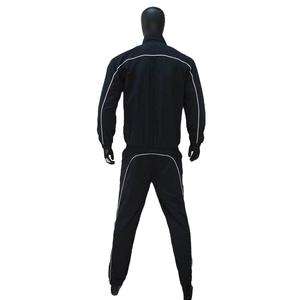 2025 dernière conception hommes coupe-vent coton maternité solide survêtement lourd haute qualité Logo personnalisé deux pièces ensemble fermeture éclair - Product Image 3