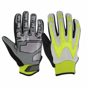 Gants de mécanicien résistants aux chocs en cuir synthétique avec dos en mousse quadri-directionnelle et manchette en néoprène, logo personnalisé - Product Image 6