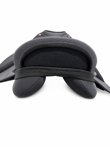 Selle de saut et de course pour cheval en cuir Premium Star avec arceau en plastique, tailles adultes 12-18, siège disponible - Product Image 2