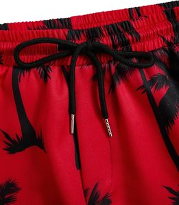 Men's 2 Piece Short Sleeve Graphic Tee Hawaiian Printed Drawstring Shorts <b>Set</b> - Product Image 4