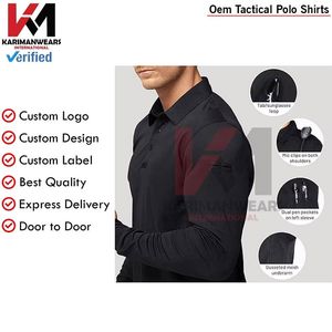 Camiseta Polo Táctica de Paintball con Logotipo Personalizado OEM, Costuras Resistentes, Ropa Deportiva y de Entrenamiento para Exteriores, Directo de Fábrica - Product Image 4