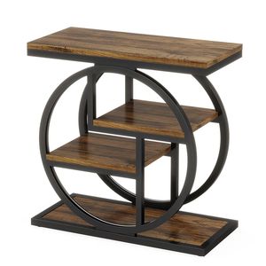 Wooden Storage Rack Coffee Table with <b>Side</b> Table & Sofa Table Features Nightstands - Product Image 6