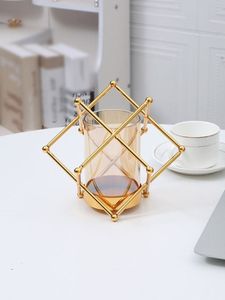 Luxury Vintage Metal Candle Holder <b>Decorative</b> Banquet <b>Table</b> Centerpiece Interior Styling Accent - Product Image 5