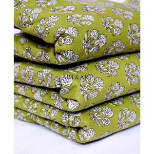 Tela 100% Algodón con Estampado de Bloques, Ecológica, Transpirable, de Secado Rápido y Ligera, Tejido Cruzado de Rajastán para Prendas de Mujer y Niña - Product Image 2