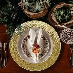 Assiette de Présentation Premium, Design Rond Élégant, Vaisselle Réutilisable pour Mariages, Banquets, Hôtels et Décoration de Table - Product Image 4