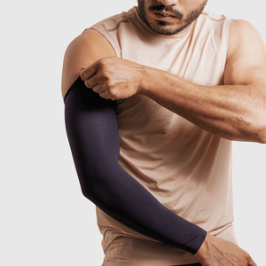 Manchons de compression sportifs confortables et de haute qualité en tissu anti-humidité Spandex/Polyester pour usage actif - Product Image 1