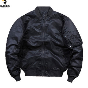 Chaqueta Bomber de Invierno con Forro Polar Cálido, Aislamiento Térmico, Chaqueta Bomber de Satén Ultrasuave, Estilo Vintage, Precio de Fábrica - Product Image 1