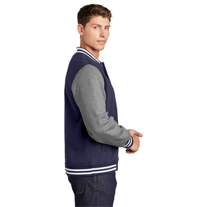 Chaqueta Varsity Letterman de Moda para Hombre, Chaqueta Bomber Personalizada con Cuello, Puños y Cintura de Punto Acanalado - Product Image 4