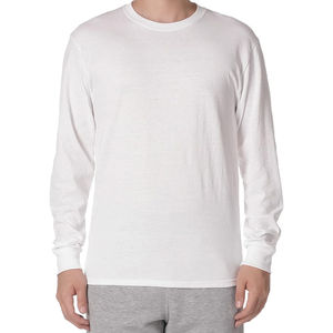 Proveedor Directo de Fábrica, Camiseta de Manga Larga 100% Algodón para Hombre, Corte Holgado, Precio al por Mayor, Camiseta Premium de Manga Larga para Hombre - Product Image 4