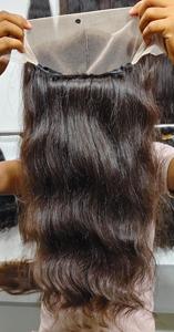 Peluca de pelo Remy suave de alta calidad, trama cruda sin procesar, templo indio, ONDA DE AGUA, Natural onda suelta, peluca de templo indio de alta calidad - Product Image 3