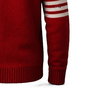 Custom Red White DS Sorority Women's Acrylic Knitted V-Neck <b>Long</b> Sleeve Breathable <b>Cardigan</b> Button Customizable Colors - Product Image 6