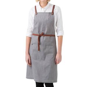 Tablier de taille personnalisé pour femme en polyester effet peau de pêche, écologique, imprimé floral tendance, avec volants, nœud et poches, logo personnalisé - Product Image 4