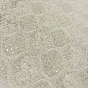 Tissu brodé de qualité supérieure pour vêtements de mode féminine, vêtements de créateurs, robes de soirée, kaftans, abayas, vêtements de mariée - Product Image 4