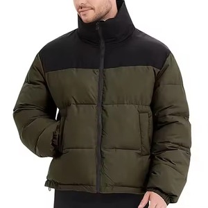 Vestes matelassées imperméables et coupe-vent pour hommes avec poches avant et capuche amovible – Vente directe usine - Product Image 2