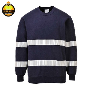 Sweat-shirts de travail haute visibilité de qualité supérieure en gros – Sweat-shirt de sécurité réfléchissant haute visibilité - Product Image 2