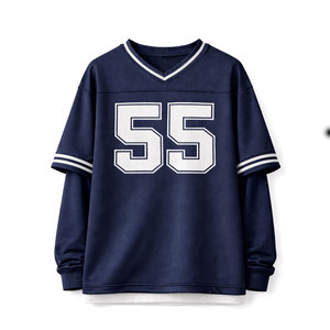 Camiseta de Fútbol Personalizada para Hombre, Tejido Transpirable y Ligero, Secado Rápido, Ecológica, para Entrenamiento de Fútbol, Gimnasio, Ejercicio, Cómoda - Product Image 1