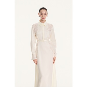Robes Décontractées de Luxe en Gros, Robe de Soirée Ornée avec Manches à Revers, Toutes Saisons, Brillante, Infroissable, Fourniture ODM - Product Image 1