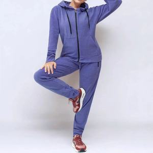 Slim unisexe personnalisé hiver imprimé survêtement ensemble survêtement cordon solide plaine Jogging à capuche Joggers pantalon deux pièces - Product Image 5