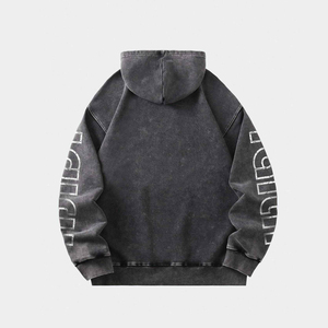 Sudadera con Capucha de Invierno Estilo Y2K para Hombre, Sudadera con Capucha Estampada Vintage, Corte Holgado, Algodón Grueso, Diseño de Máscara - Product Image 2