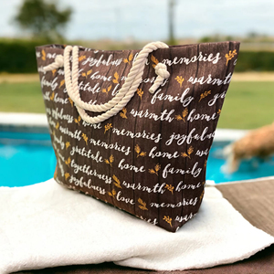 Sac fourre-tout en corde de chanvre imprimé sur demande, motif lettres vintage, sac à main polyvalent pour femme, sac de plage à bandoulière personnalisé - Product Image 1