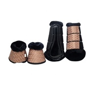 Fournisseurs, exportateurs et fabricants de bottes pour chevaux en néoprène avec paillettes roses pour protéger les tendons du cheval, taille personnalisable