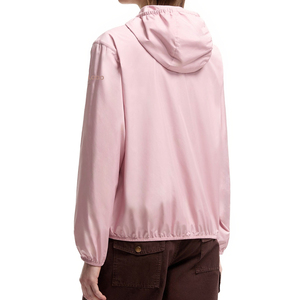 Customize Option <b>Women</b> Hooded Windbreaker <b>Jacket</b> <b>Lightweight</b> Polyester Wind Resistant Zipper Closure Outdoor Casual Premium Coat - Product Image 2