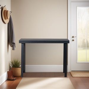 Consolle in Legno Massello da 43,3 Pollici per Ingresso, Tavolo Stretto per Divano, Arredamento per Corridoio e Soggiorno - Product Image 6