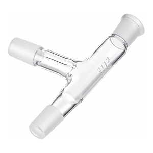 Adaptateur de connexion en verre à trois voies PYREX 75 avec raccords coniques standard pour laboratoire - Product Image 3