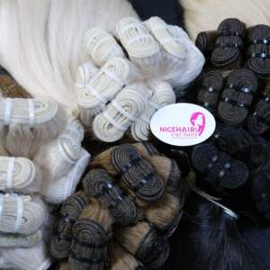 100% Remy naturel couleur claire Extensions de cheveux humains libre enchevêtrement perte brute droite vague de corps Yaki Styles usine en gros - Product Image 6