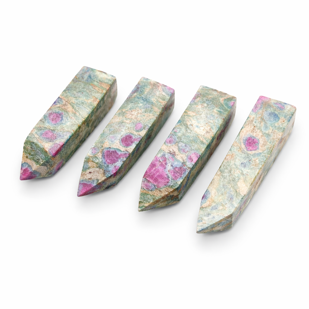 Ruby Fuchsite Obelisks