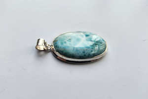 Plata de Ley 925, colgante en forma de pera de empoderamiento, colgante delicado, colgante hecho a mano, - Product Image 4