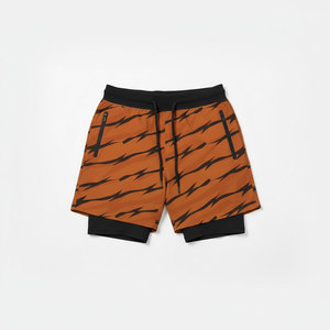 Short de sport homme 2-en-1 à séchage rapide en polyester, idéal pour la gym, la course et la compression – Nouvelle collection en promotion - Product Image 5