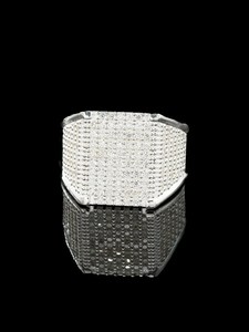 Bague carrée faite à la main, sertie de pierres, style Hip-Hop, bijoux de luxe, coupe brillante ronde VVS, bague personnalisée pour homme, effet bling-bling - Product Image 5