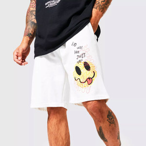 <b>Men</b> <b>White</b> Cartoon Print Bermuda <b>Shorts</b> Mid Waist Elastic Breathable Casual Style Summer Wear <b>Shorts</b> - Product Image 4