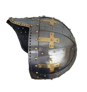 Casque Viking Médiéval Fait Main en Acier Doux, Équipement de Tête pour Cosplay, Réenactement, Armure d'Exposition, Costume Historique Renaissance - Product Image 3