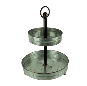 Nuevos Soportes de Metal Galvanizado de 2 Niveles para Pasteles de Boda, Bandejas Metálicas para Postres, Platos para Fiestas de Té, Pasteles de Boda y Cumpleaños - Product Image 6