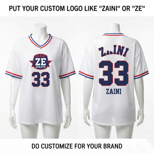 เสื้อฟุตบอลตาข่ายโพลีเอสเตอร์ระบายอากาศได้ดี พรีเมียม 180 GSM สีขาว สำหรับนักกีฬา พร้อมสกรีนโลโก้แบบซับลิเมชั่น ชุดทีม - Product Image 1