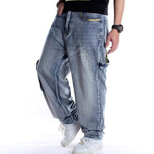 Pantalones Vaqueros Anchos y Holgados para Moda Urbana Moderna, Pantalones Vaqueros Clásicos Holgados con Detalle de Costuras Resistentes - Product Image 4