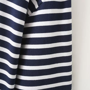 Women's <b>Striped</b> Print <b>Crop</b> <b>Top</b> Short Sleeve Crew Neck Regular Fit Casual T-Shirt Spring Summer Polyester Knitted Breathable - Product Image 5