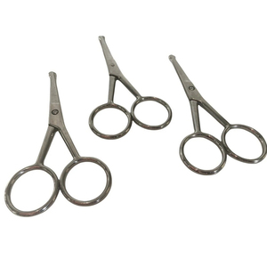 Ensemble de 3 ciseaux de beauté à lame droite en acier inoxydable de haute qualité, design optimal pour la coupe de cheveux avec pointe acérée - Product Image 1