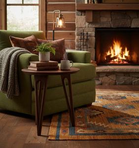 Mesa Auxiliar de Madera Maciza de Mediados de Siglo para Sala de Estar, Hoteles, Restaurantes, Bares, Villas - Product Image 3