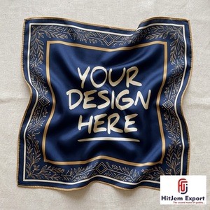Premium Custom Printed <b>Long</b> <b>Scarf</b> Manufacturer Silk Feel Fashion Shawl Head Wrap Private Label OEM ODM Textile Factory India - Product Image 5