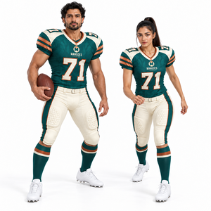 Uniforme Profesional de Fútbol Americano Personalizable, Cómodo, 100% Poliéster, Jersey sin Mangas, Impresión de Logotipo en Color Personalizado - Product Image 1