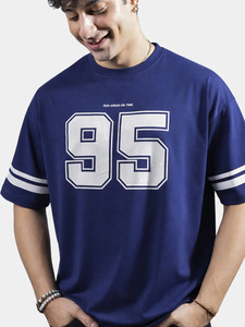เสื้อยืดวินเทจ วาร์ซิตี้ 95 ทรงโอเวอร์ไซส์ สำหรับผู้ชาย สไตล์เสื้อเจอร์ซีย์แนวสตรีทแวร์ ผ้าฝ้ายลำลอง สปอร์ต - Product Image 3