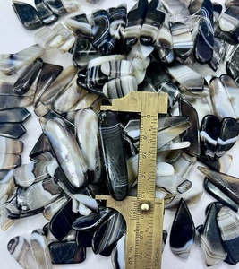 หินอาเกต Sardonyx ทรงหลวม,หินสีดำสำหรับทำอัญมณีโมราขายส่ง - Product Image 2