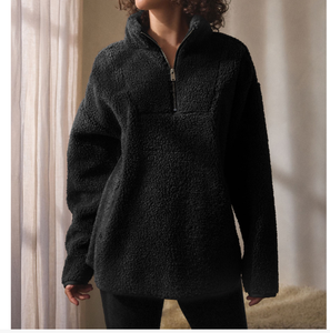 Stonewashed Oversized Pullover Women Thick Fleece <b>Long</b> Sleeve Plus Size Customizable <b>Sweatshirt</b> - Product Image 1